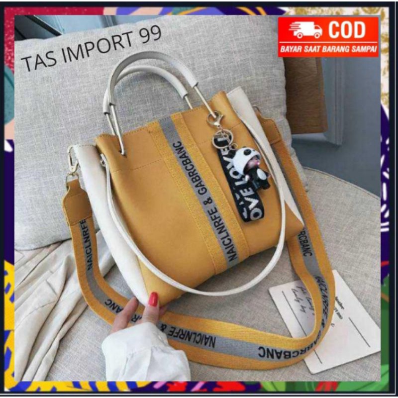 TAS KULIAH KAMPUS SHOULDER BAG WANITA CEWEK REMAJA PEREMPUAN IMPORT KOREAN STYLE CANTIK MODIS IMUT S