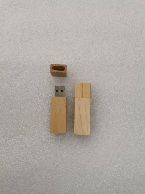 Flashdisk kotak kayu panjang usb 16gb real