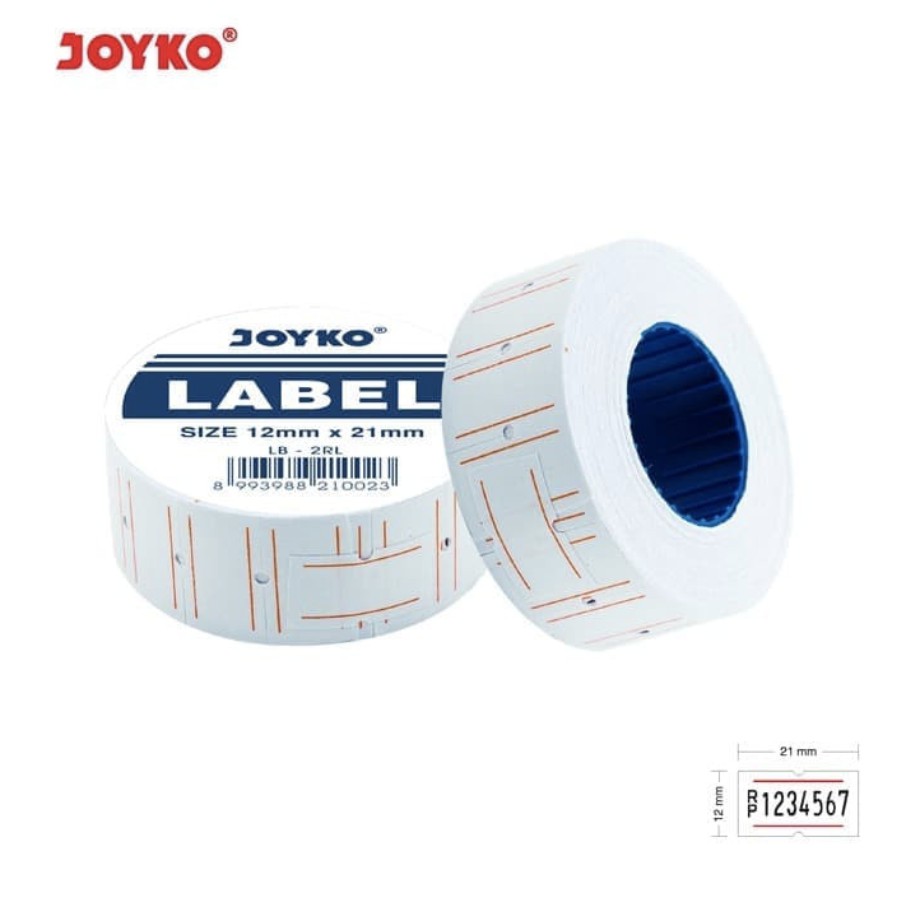 

Price Label / Label Harga Joyko LB-2RL / 1 Slop / 1 Baris / 10 Roll