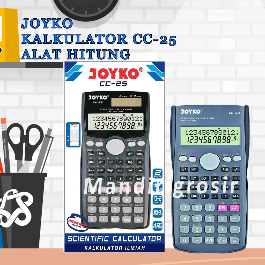 Kalkulator Ilmiah * Joyko * Alat Hitung * CC-23