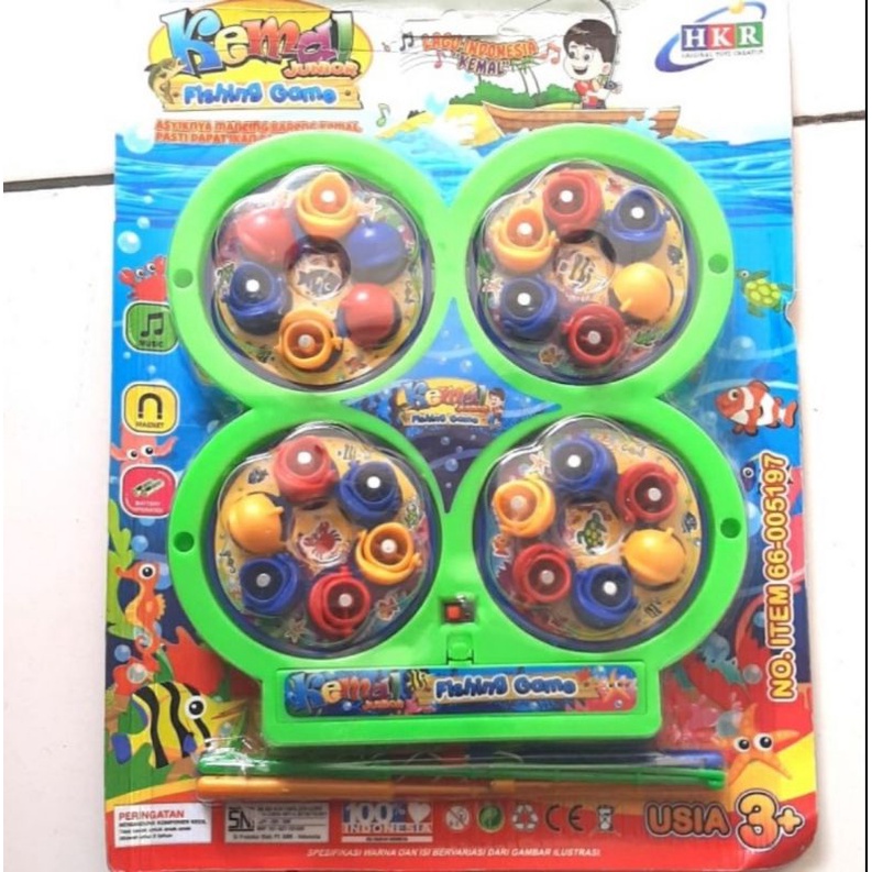 mainan pancing ikan kail ikan fishing game ikan magnet mainan ikan kecil ditarik magnet hadiah anak 