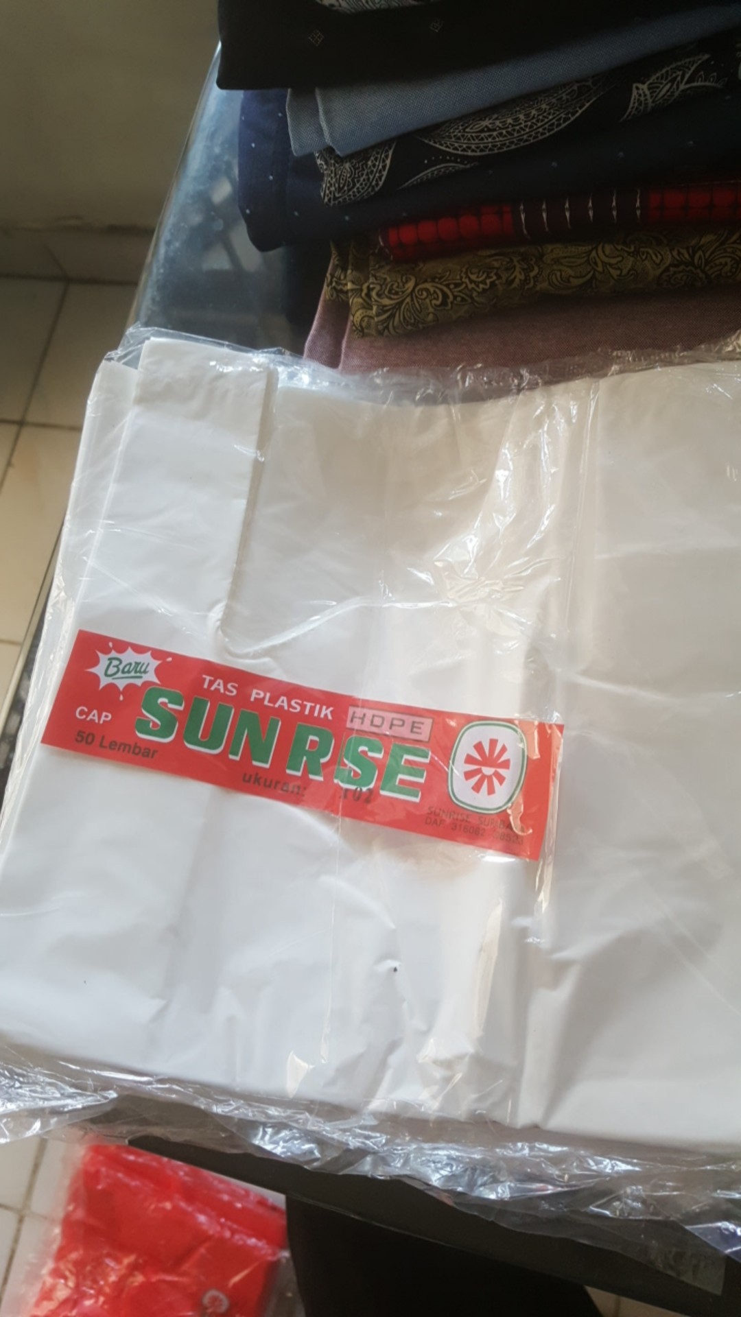 Gk21 Kantong Plastik Sunrise Putih Tebal 21 X 02 X 40 Kresek Isi 50 Lb