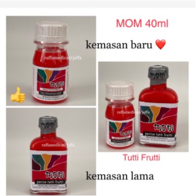 

Perisa tutty fruity merk MOM perasa Tutty Fruity untuk es permen karet