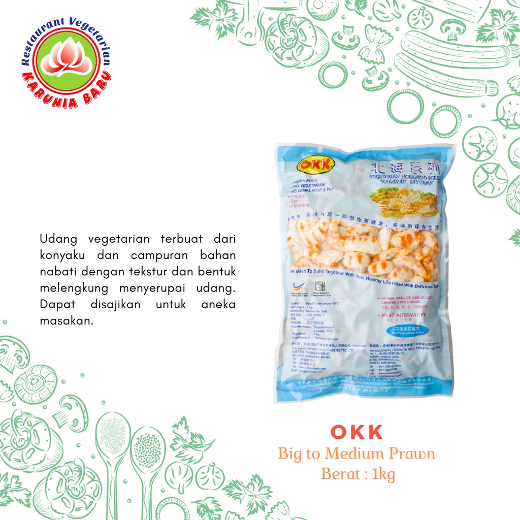 

OKK / SHRIMP / UDANG Vegetarian 1 KG