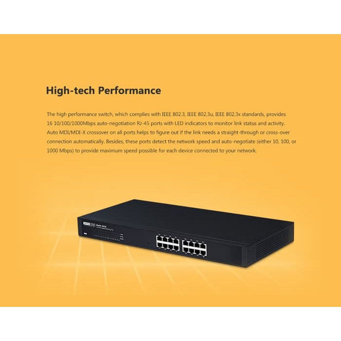 TOTOLINK SG16 16-Port Gigabit Unmanaged Switch