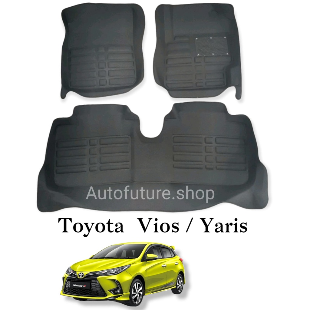 Karpet Mobil 5D Premium TOYOTA VIOS / YARIS Tahun 2008-2013 { polos }