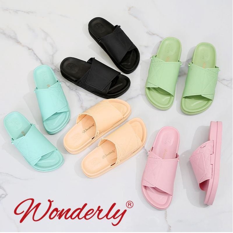 1962-A17 [WONDERLY] Sandal Slop Cewek / Sepatu Sandal Karet Wanita 2 in 1 / Sandal Wanita 2 in 1 Jelly / Sendal Wanita Wonderly / Sandal Selop Karet / Sandal Sepatu Karet