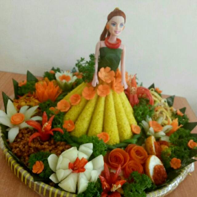 CETAKAN TUMPENG BARBIE - loyang barbie nasi tumpeng - loyang rok barbie - cetakan nasi - cetakan agar - cetakan puding rok barbie