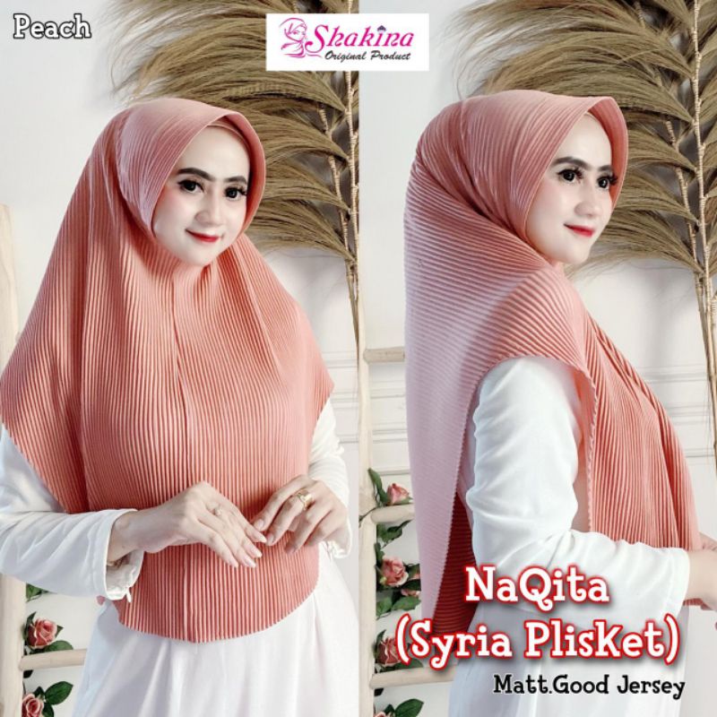 Jilbab Bergo Syria Daily Naqita Moms Plisket Original Shakina-2