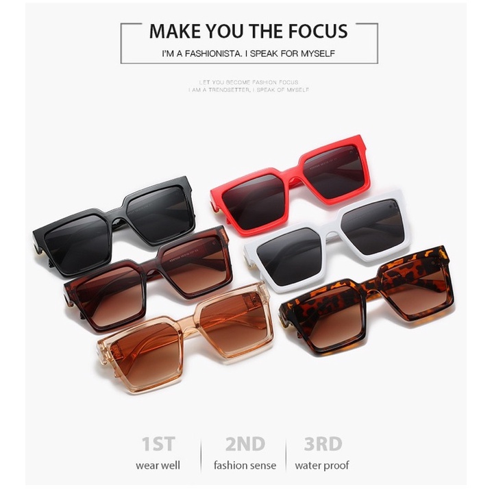 Kacamata【16】ins retro fashion men and women sunglasses