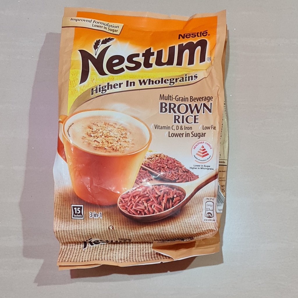 Nestle Nestum 3in1 3 in 1 Multi Grain Beverage Brown Rice Cereal 15 x 27 Gram