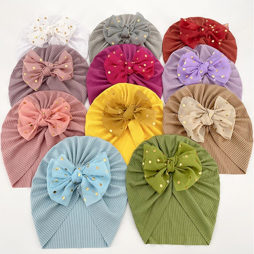 Turban Bayi Model Pita 0M - 2Y Turban Bit Ribbon Bayi Turban Impor Lucu CBKS LC