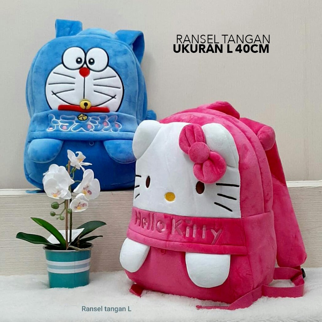 Tas ransel sekolah Tk 40cm pesawat amber poli doraemon hello Kitty ransel anak sekolah paud