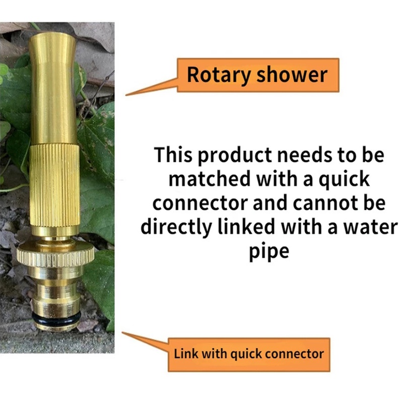 Nozzle Coupling Tekanan Tinggi Bahan Kuningan Untuk Penyiraman Taman / Cuci Mobil