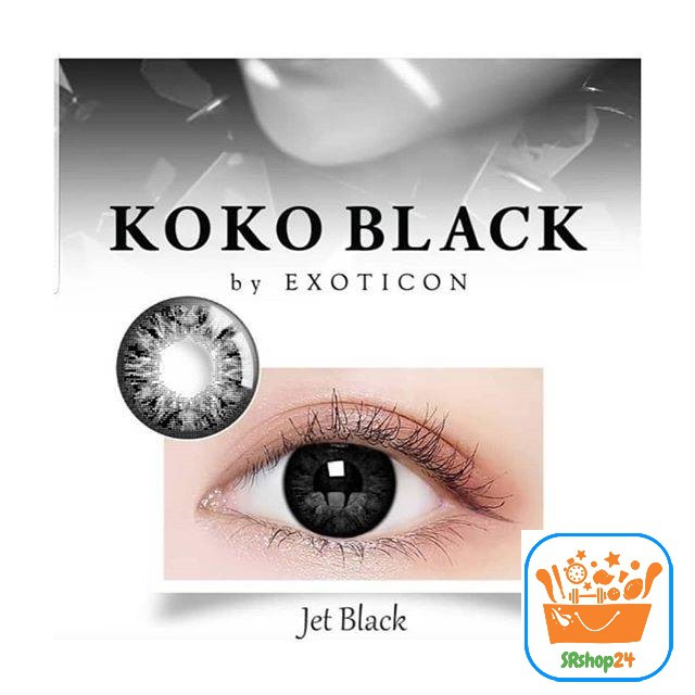 SOFTLENS MINUS X2 KOKO JET BLACK 14.5MM -6.00 GRATIS TEMPAT SOFLEN