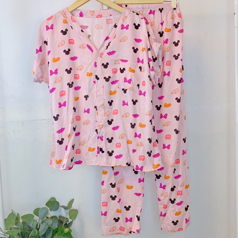 PIYAMA VNECK / PIYAMA KANCING HITS PIYAMA KANCING BUSUI / PIYAMA RAYON / HOMEWEAR-NC 23