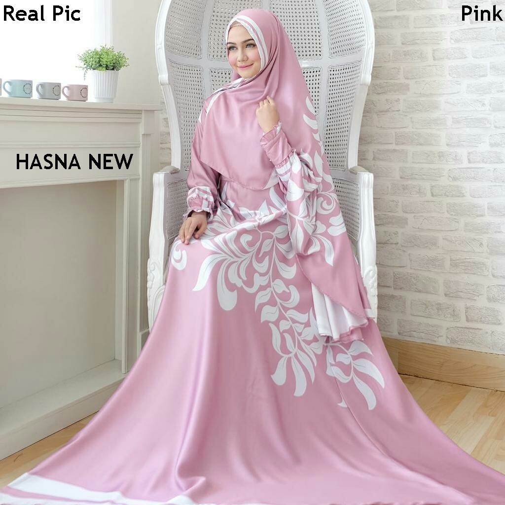 HOPYLOVY - GAMIS WANITA HASNA SYARI MAXMARA (Real Pic)