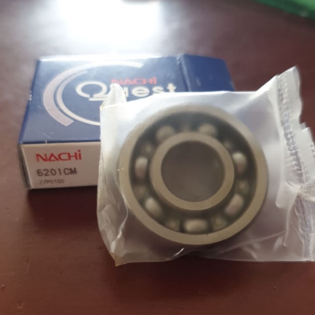 Laher Bearing Laker Motor Depan 6201CM untuk Supra 125 merk Nachi