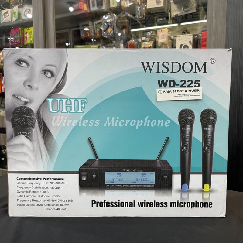 MIC WIRELESS WISDOM WD-225 / WD225 / WD 225 2 MIC ORIGINAL