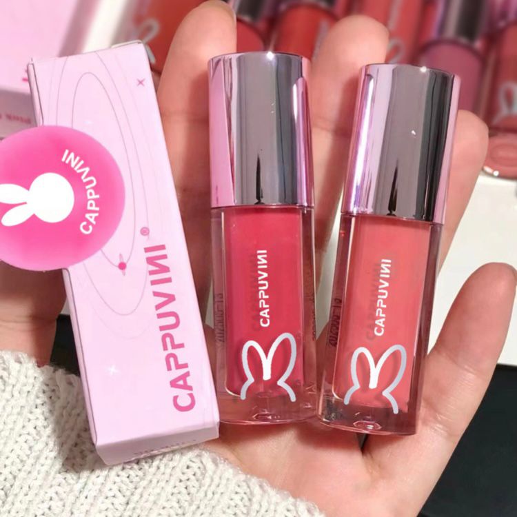 CAPPUVINI Rabbit Jelly Lip Cream Luminous Watery Lipstik Lipstick XX029