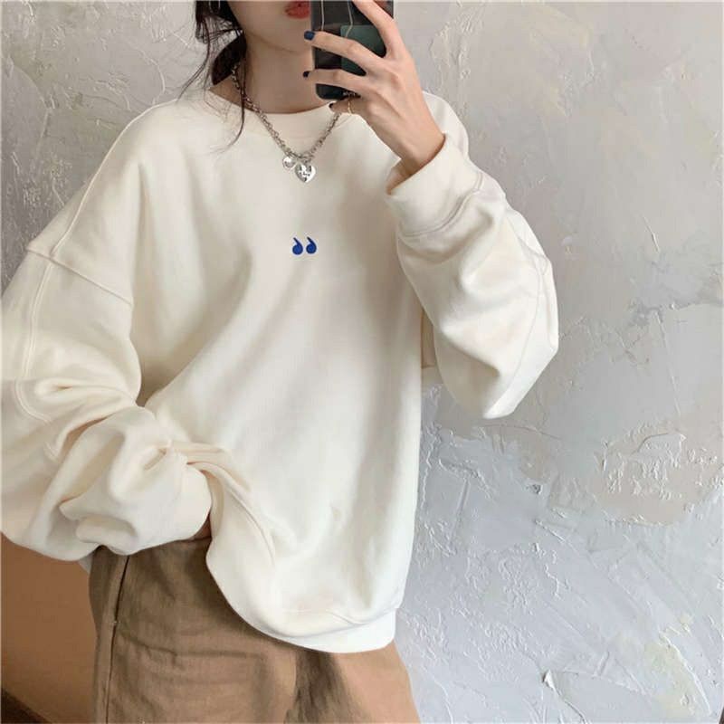 S - XXXXXXL(6XL) Sweater SIMPLE SYMBOL &quot; Sweatshirt Petik Crewneck Bigsize OVERSIZE Cute Wanita Pria Korean Style S M L XL 2XL 3XL 4XL 5XL 6XL Unisex