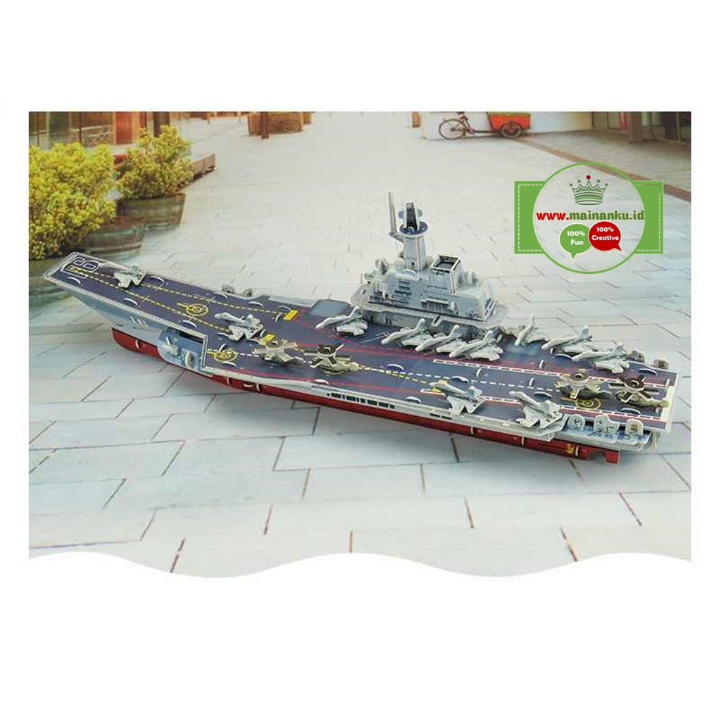 Puzzle 3d BIG SIZE | AIRCRAFT CARRIER VARYAG | Mainan Model Kapal