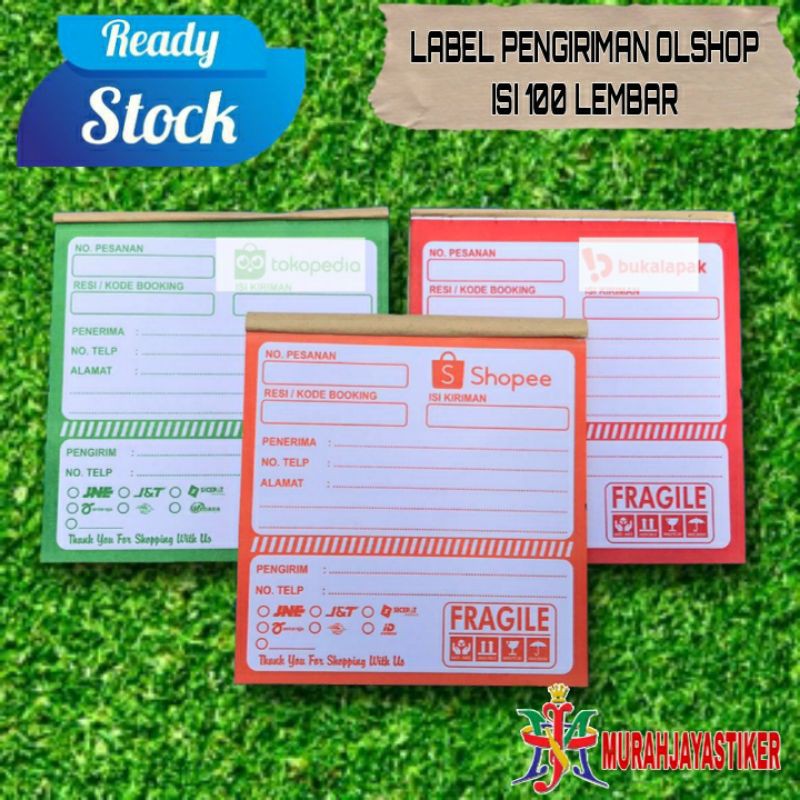 

LABEL PENGIRIMAN OLSHOP ISI 100 LEMBAR / LABEL PENGIRIMAN SHOPEE