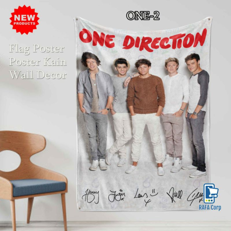 Poster Kain One Direction - hiasan dinding one direction - poster - wall decor - one direction