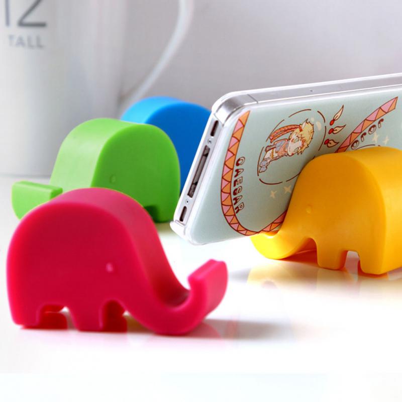 Stand Holder Hp / Tablet Universal Portable Bentuk Gajah Bahan Plastik Untuk iPhone / Android