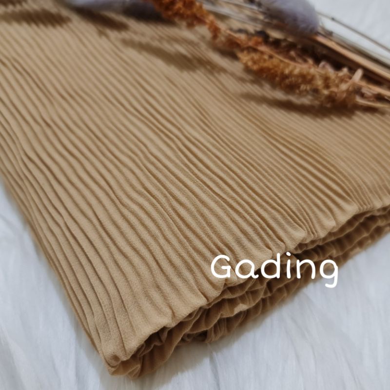 Pashmina Plisket Lidi Full Premium 180X75 CM By Milanda Mode-Gading