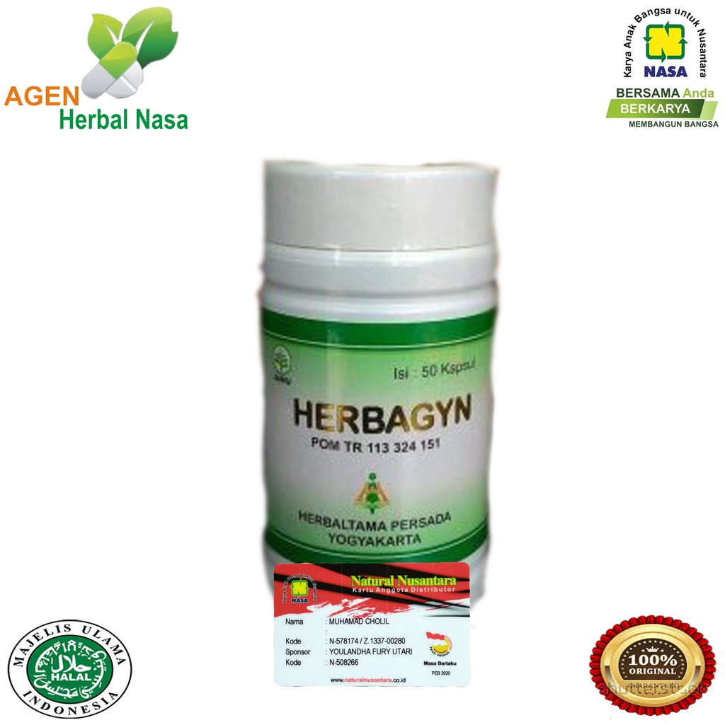 Herbagyn Original Nasa Obat Kolesterol / Agen Herbal Nasa