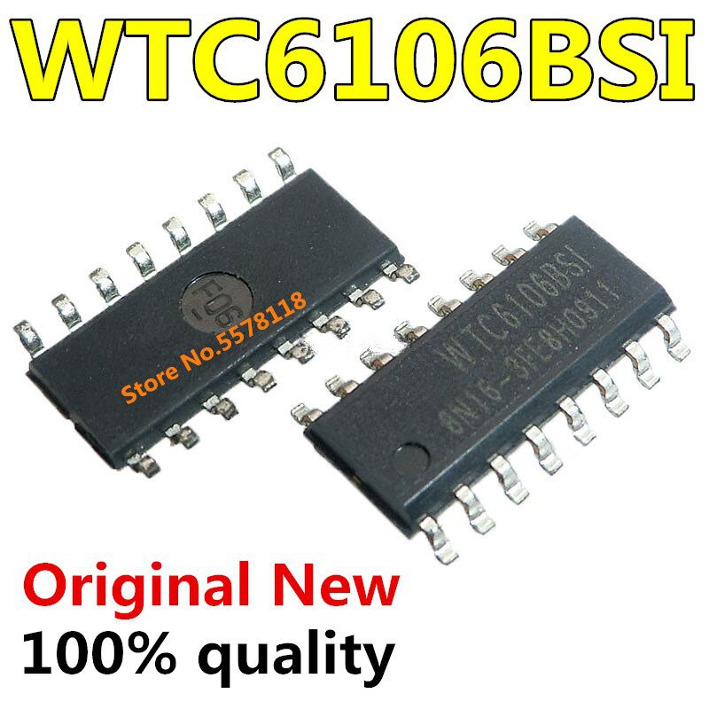 10-50pcs Chipset 100% WTC6106BSI TC6106 SOP-16