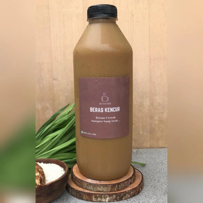 

tradisional-minuman- jamu beras kencur botol 1 liter tanpa pengawet tanpa pemanis buatan - sugar