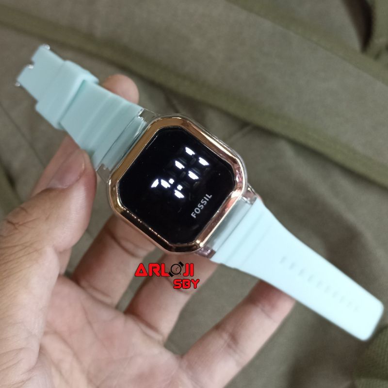 JAM TANGAN WANITA LED TOUCH RUBBER BISA COD