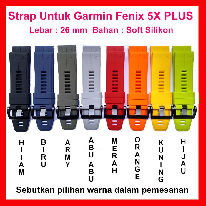 Strap Tali Jam Garmin Fenix 5x 5 PLUS Forerunner 935 silicone OEM Model tali FENIX PLUS SERIES