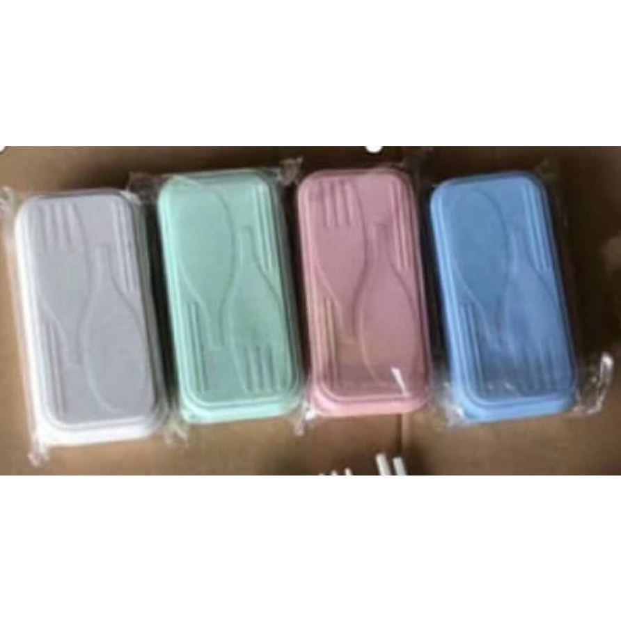 [SMS01] Sendok Makan Set Lipat Travel Portable - Random Colour