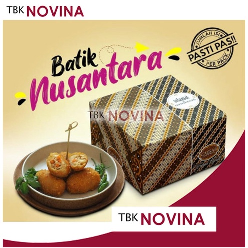 KOTAK SNACK BATIK / BOX NASI SNACK / DUS BOLU KUE GORENGAN BATIK