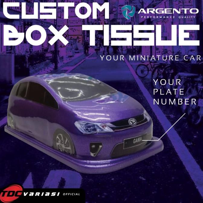 Daihatsu Ayla Tempat Box Tissue Tisu Miniatur Mobil Custom MCBV44 Segera Dapatkan