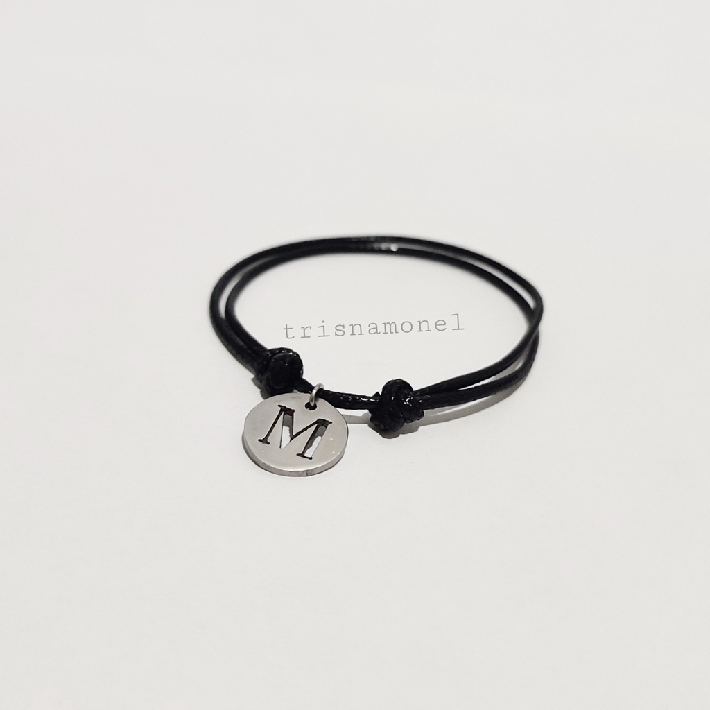 GELANG TALI CUSTOM HURUF SUKA-SUKA