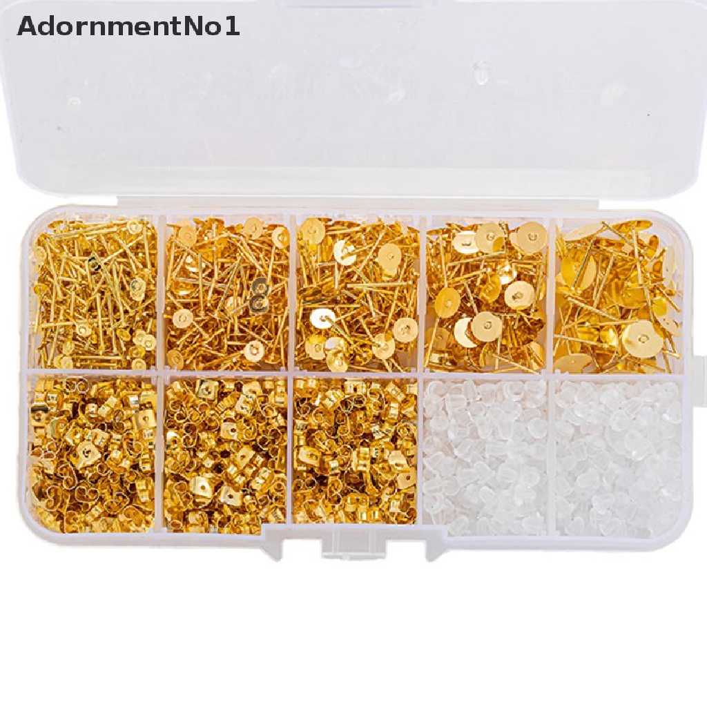 (AdornmentNo1) Set Peralatan Pembuatan Anting Tusuk + Belakang + Base / Dudukan Untuk Perhiasan Wanita