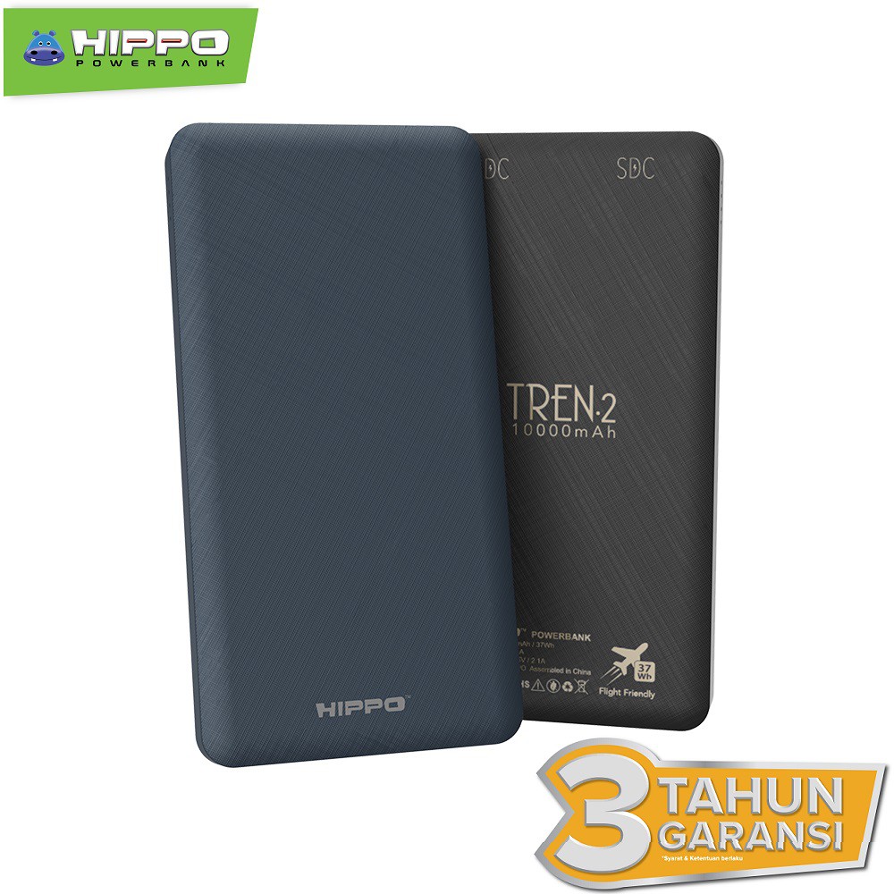 Hippo PowerBank Tren 2 10000mAh - PowerBank Tren2 10000mAh original