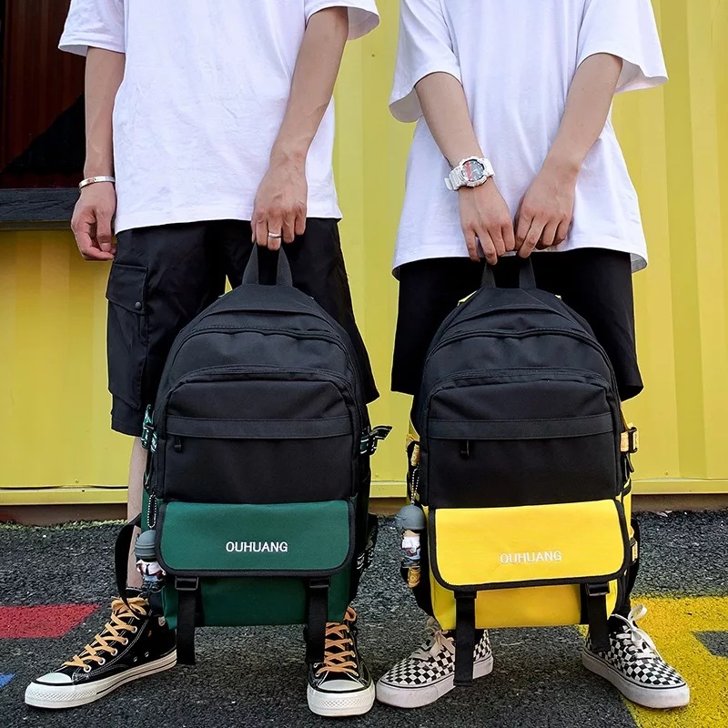Tas Ransel Rangsel Korea Backpack Laptop Kuliah Wanita Ori Cewek Cewe Perempuan pria cowok cwok laki