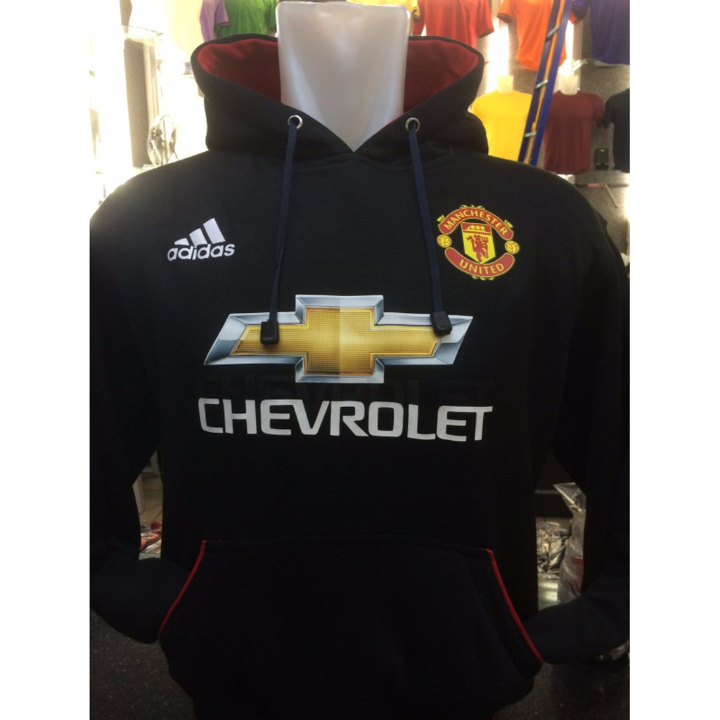 PREMIUM  Jaket sweater Manchester United warna hitam Adidas terbaru musim 2015-2016  LIMITED