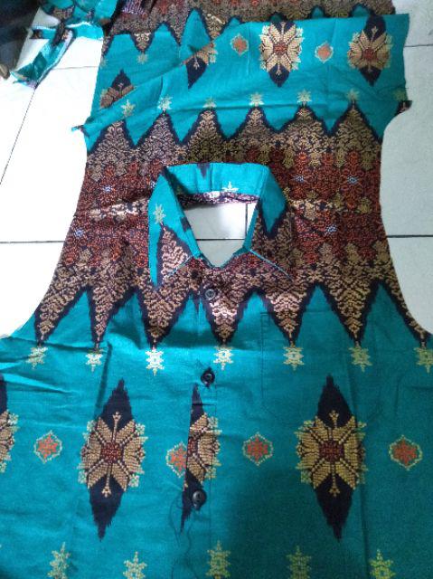 Wou Batik Jasmine Family Maura Couple - Sania Ruffle Batik Couple Ori Ndoro Jowi Dnt Garansi - Kg006