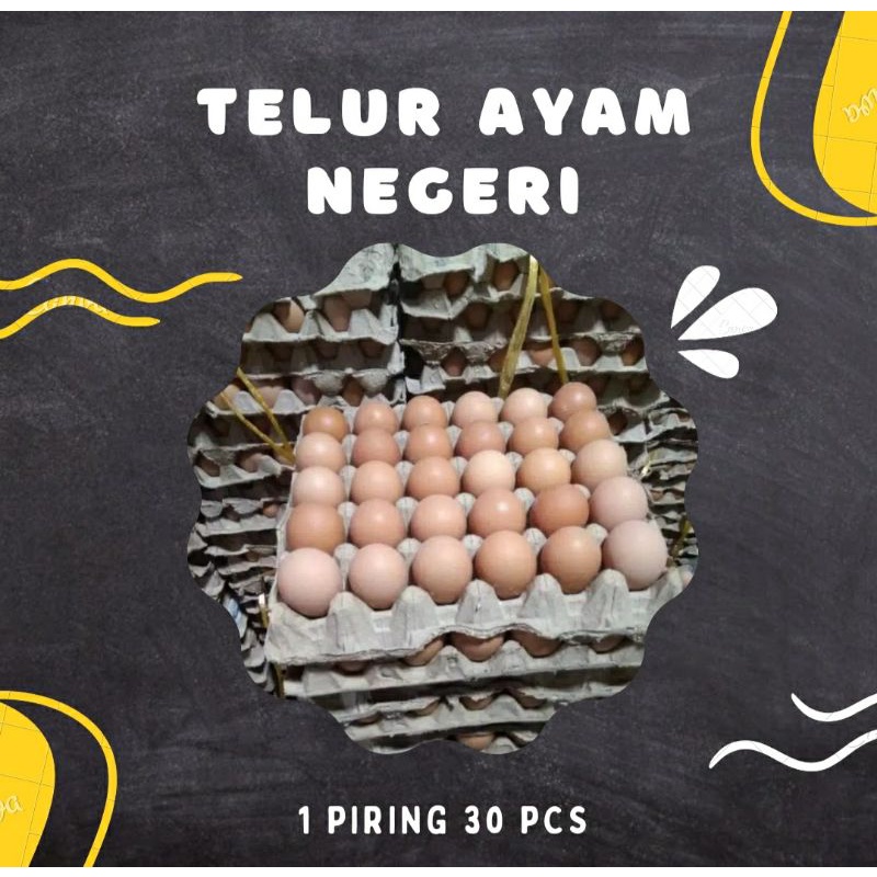 

Telur Ayam Negeri 1 Piring 30 Pcs