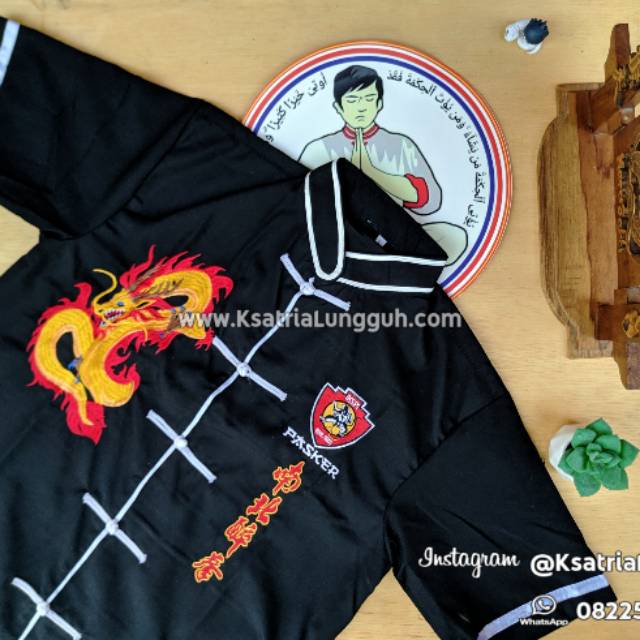 Kemeja Dragon IKSPI Kera Sakti Hitam