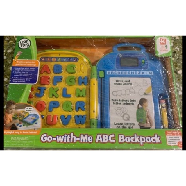 LeapFrog Go With Me ABC backpack Pink
