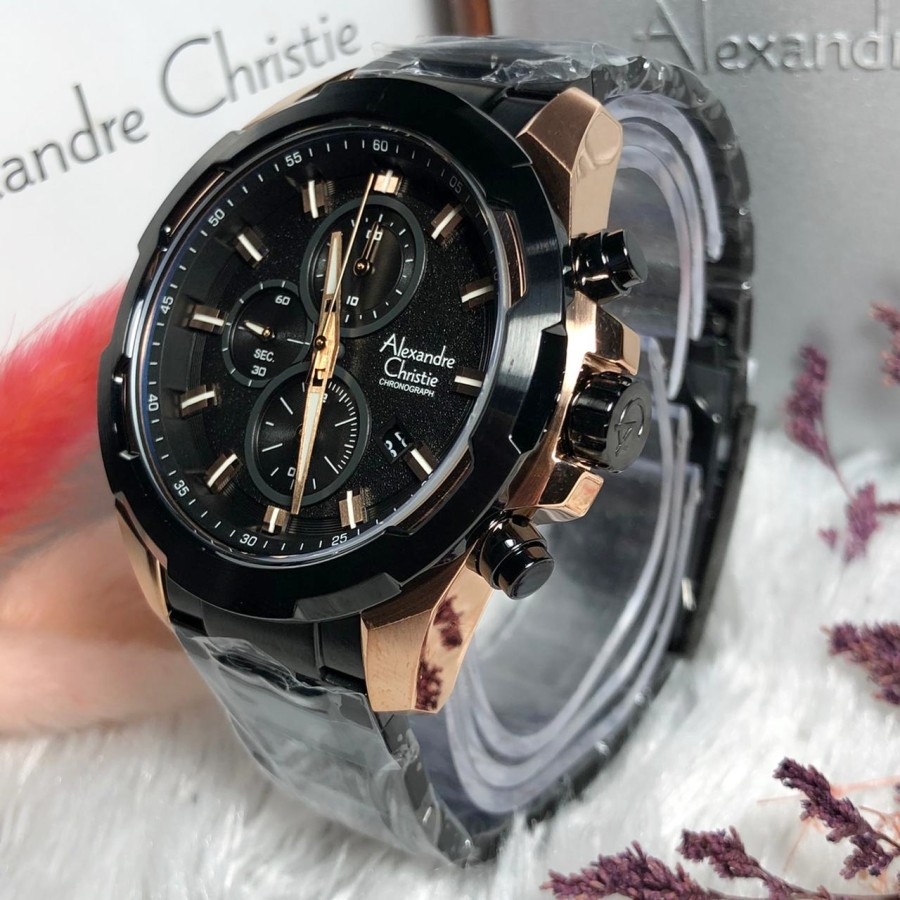 ORIGINAL Jam Tangan Pria Alexandre Christie AC 6523 / AC6523 / 6523 Garansi Resmi 1 Tahun, Stainless