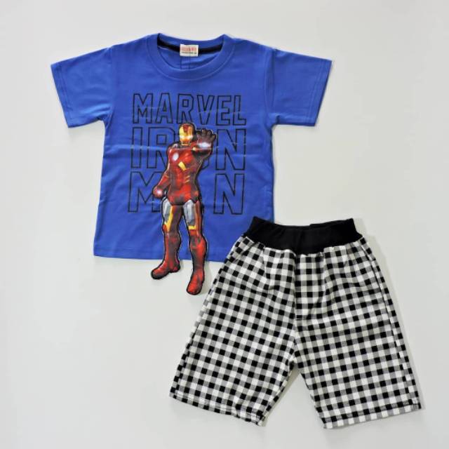 CF5 - SETELAN ANAK PREMIUM SET REGLAN PLAN + IRON MAN (PREMIUM INDO BRAND)