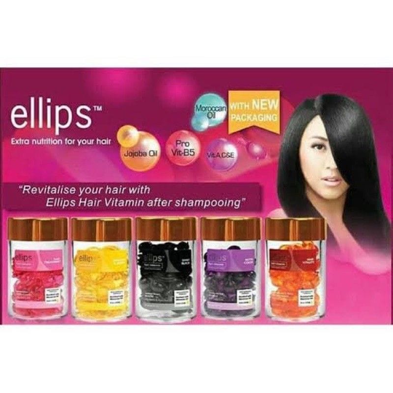 VITAMIN RAMBUT ELLIPS ISI 50PCS BOTOL KAPSUL PERAWATAN HAIR SERUM